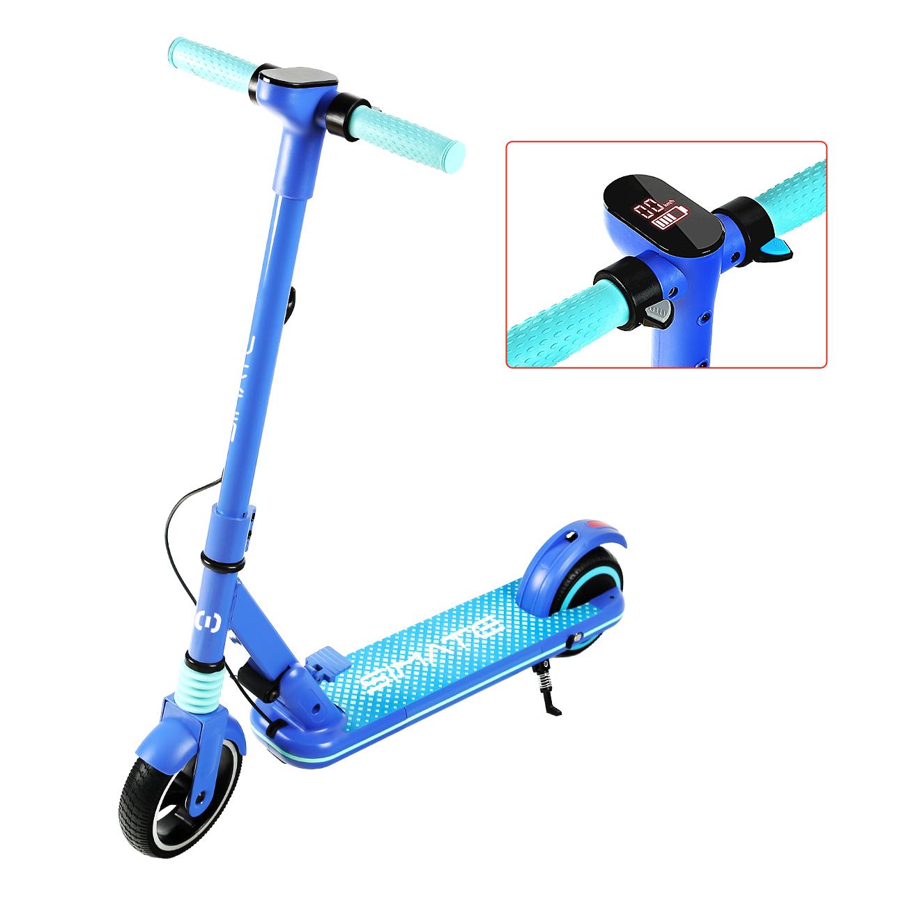 Simate S3 Sicheres Fahren Elektroroller Für Kinder 130W Motor 70Kg Zuladung Outdoor Spiel E-Scooter Mit Dualem Bremssystem blau