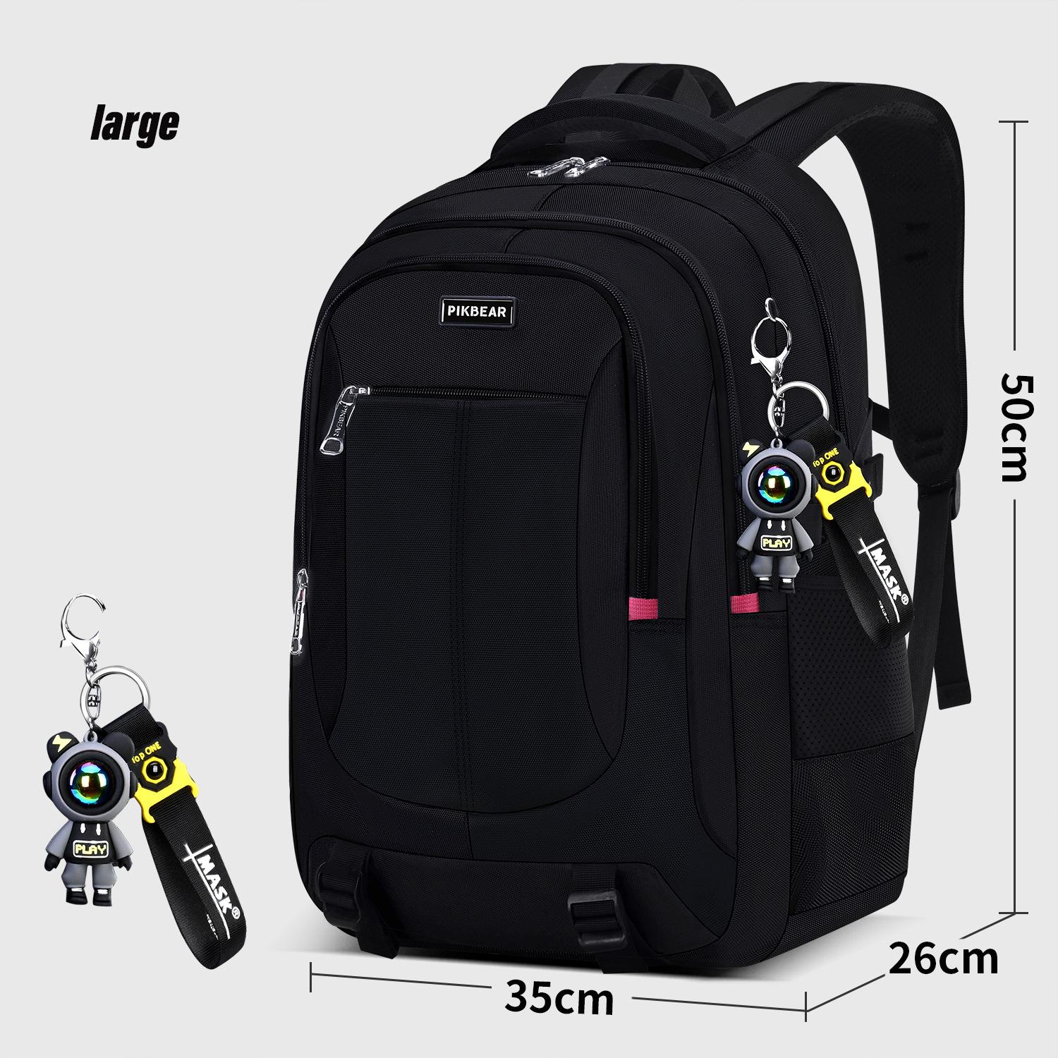 Orthopädischer Herren-Laptop-Rucksack Teenager-Schulranzen Grundschul-Wasserdichte Rucksäcke Studenten-Schultaschen large size