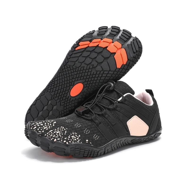 Barfuß-Trail-Schuhe Barfußschuhe für Herren Lässige Damen Wandersandalen Wassersportschuhe Herren-Trainingsschuhe 46 schwarz
