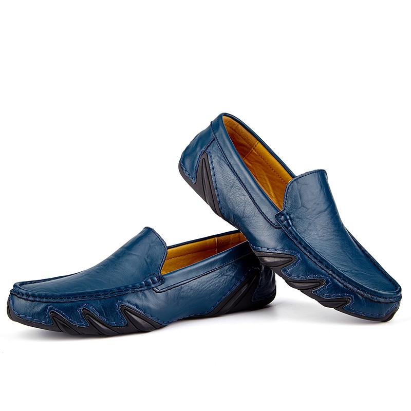 Plus Größe Split Leder Schuhe Männer Loafer Bequeme Casual Schuhe Männer Wohnungen Mokassins Männer Schuhe 39