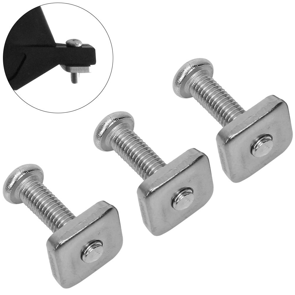 Surfboard Tail Fin Schraube Longboard Fin Schraube Einzel Fin Schraube mit Platte(M5 * 19 MM)