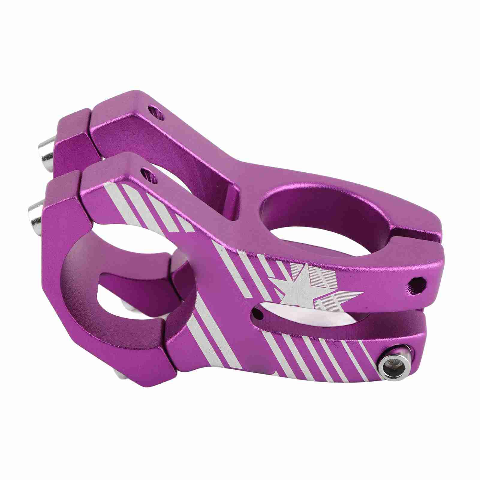 31,8 mm Robuste Mountainbike-Rennrad-Lenkervorbauten Aluminiumlegierung Fahrradlenkervorbau Lila