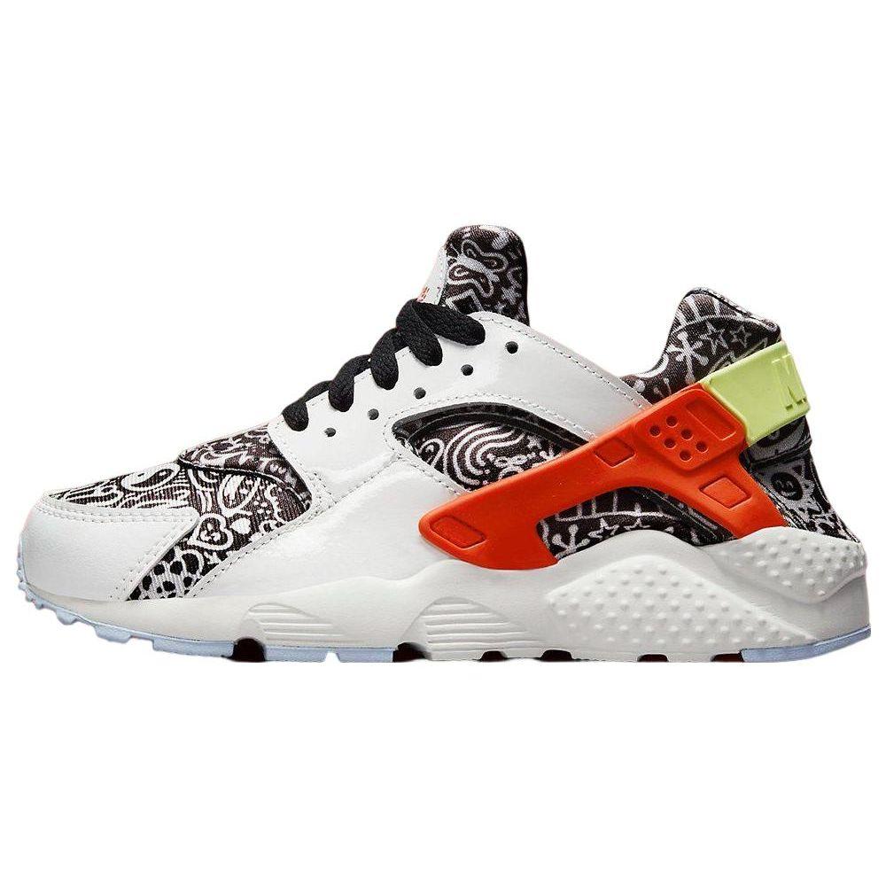 Nike Huarache Run SE GS Doodle Kinder-Sneaker Weiß Summit-White Picante-Red DV2243-100 35.5