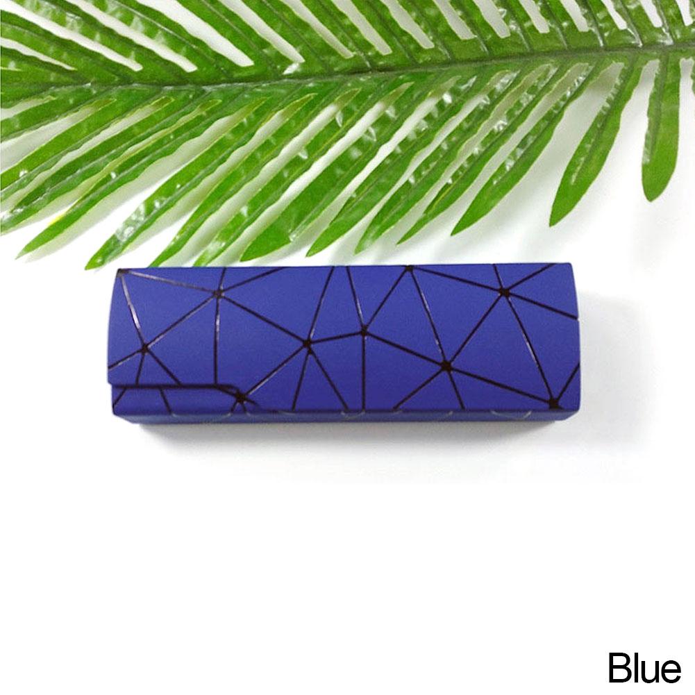 Mode Männer Frauen Gläser Fall Schutzhülle Box Sonnenbrille Zubehör Optische Lesebrille Brillen Box blau