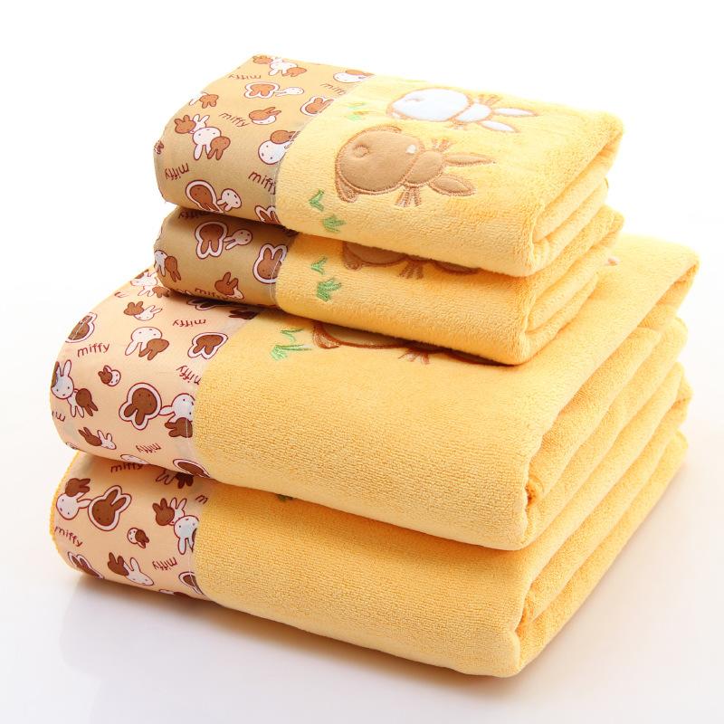 Mikrofaser Handtuch Set Luxus Spitze Bestickt Badetuch Geschenkset Gesichtstuch Badetuch Schnelltrocknend Frotteehandtücher 35x75cm gelb