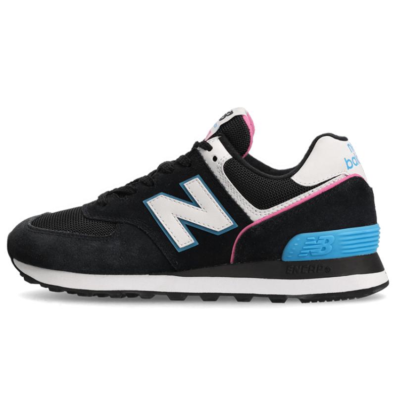 New Balance 574 Schwarz Lebhaftes Himmelrosa Damen-Sneakers WL574CK2 35