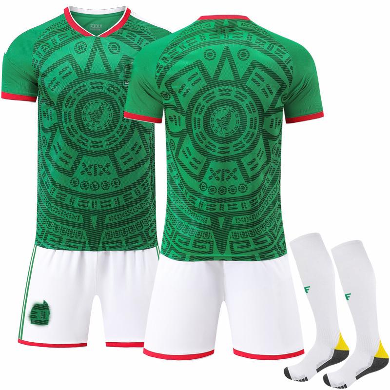 Jugendliche Kinder Erwachsene Fußballtrikots Sport Trainings-Trikot Set mit Socken 2026 FIFA Fussball-Weltmeisterschaft Mexiko Heim 16
