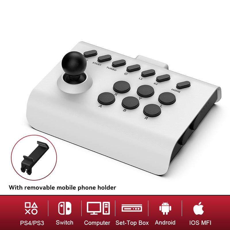 VAORLO Arcade Game Stick Joystick Controller für Nintendo Switch PS4 PS3 8bitdo Ultimate Pandora Box PC IOS Handy White Black