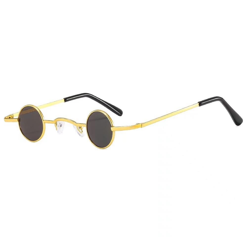 Minibrille, Hip-Hop-Brille, Retro-Prince-Brille mit kleinem runden Rahmen, Requisiten-Sonnenbrille.