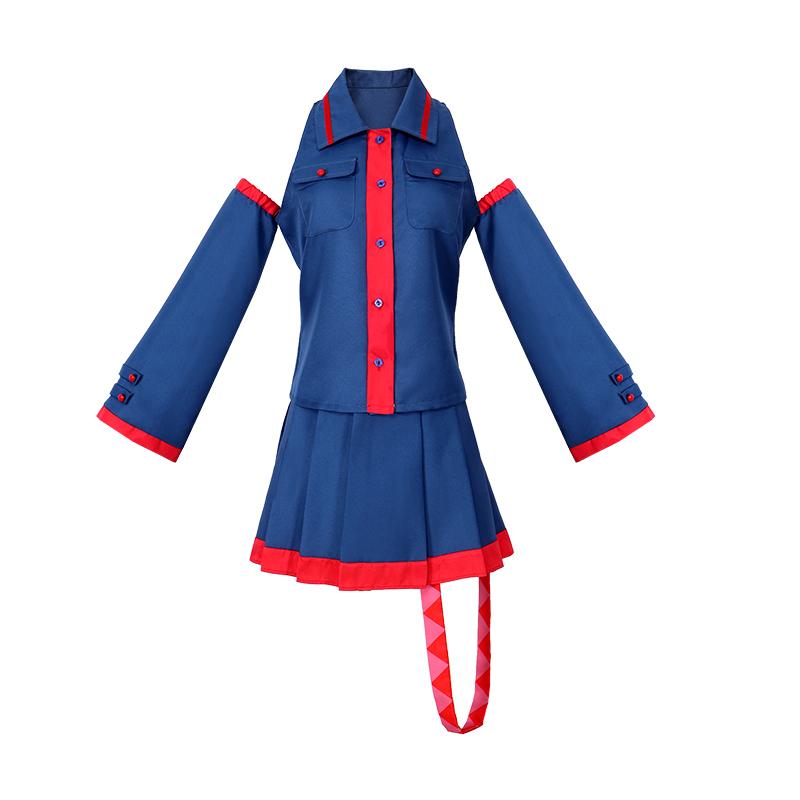 Anime Miku Kasane Teto Cosplay Kostüm Top+Rock Future Blau Pinkling Uniform Halloween Cosplay Anzug Für Frauen 2XL 60-65kg beige