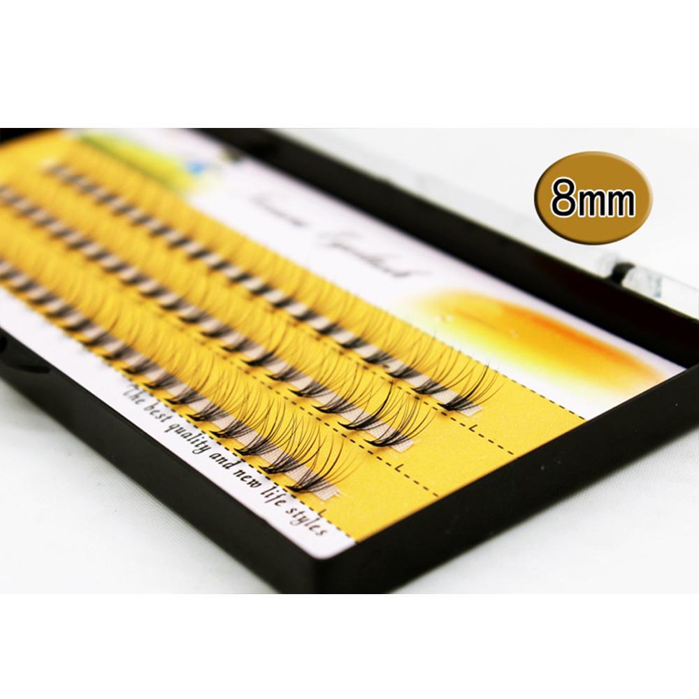 1 Set 3D Individuelle Cluster Gefälschte Wimpern Streifen Wimpern Verlängerung Permanent Weiches Licht Falsche Wimpern 8mm