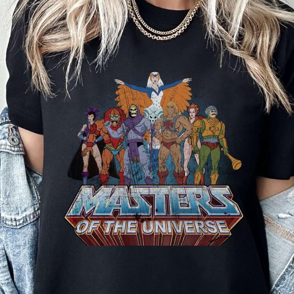 He-Man Masters of the Universe T-Shirt T-Shirt T-Shirt Vintage Ästhetik T-Shirt Unisex T-Shirt L brown