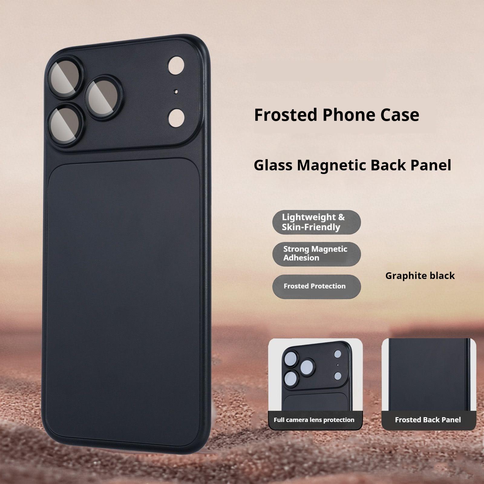 Sofortiges Upgrade auf iPhone 17 Pro Max für iPhone 16 15 14 13 12 Pro Max Original Dünner Mattierter AG Rückseiten-Aufkleber Kamera Schutz Hülle iPhone17 Pro Max schwarz