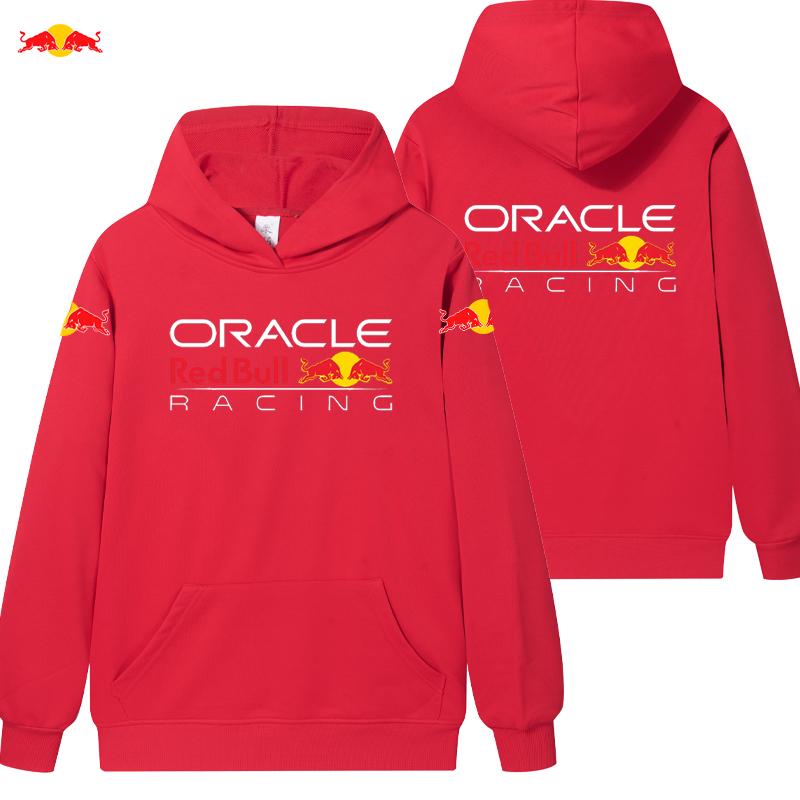 Red Bull Logo Partner-Hoodies Passende Pullover Tops für Damen Herren Mode Herbst Winter Paar Sweatshirt Laufen Sport S red