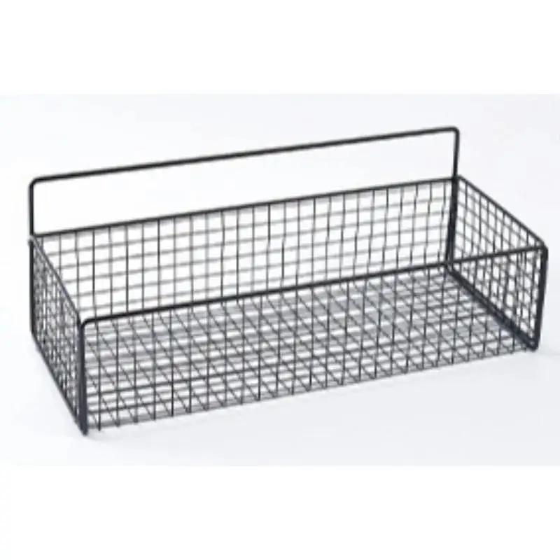 Wandmontiertes lochfreies Regal Korblose Aufbewahrung Nagelfreie Aufbewahrung für Badezimmer Küche Wohnzimmer Multifunktionale Aufbewahrungskörbe XL-BLACK