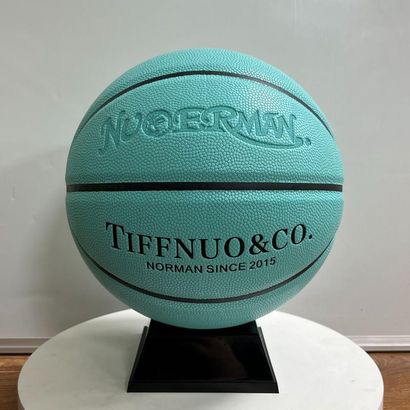 Tiffany Blau Langlebiger Basketball Größe 7 Erwachsene Männer Frauen Außen Innenplatz Spielen Size 7 Basketball Standard Size blue