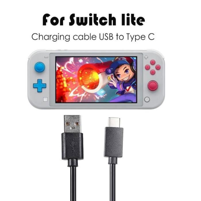 1M USB-Ladekabel Netzteil Datenleitung für Nintendo Switch/Switch Lite Spielekonsole Typ C Schnellladung F