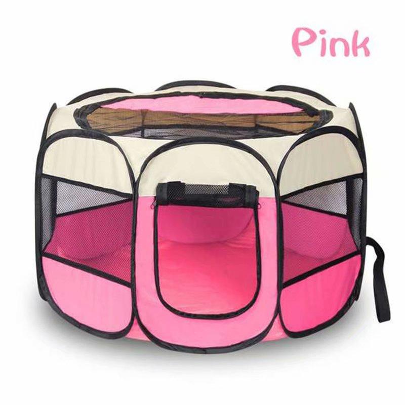 Haustier Hund Haustier Kreißsaal Käfig Haustier Häuser Haustier Bett Hund Häuser Falten Haustier Laufstall Hund Training Zaun Haustier Laufstall One Size rosa
