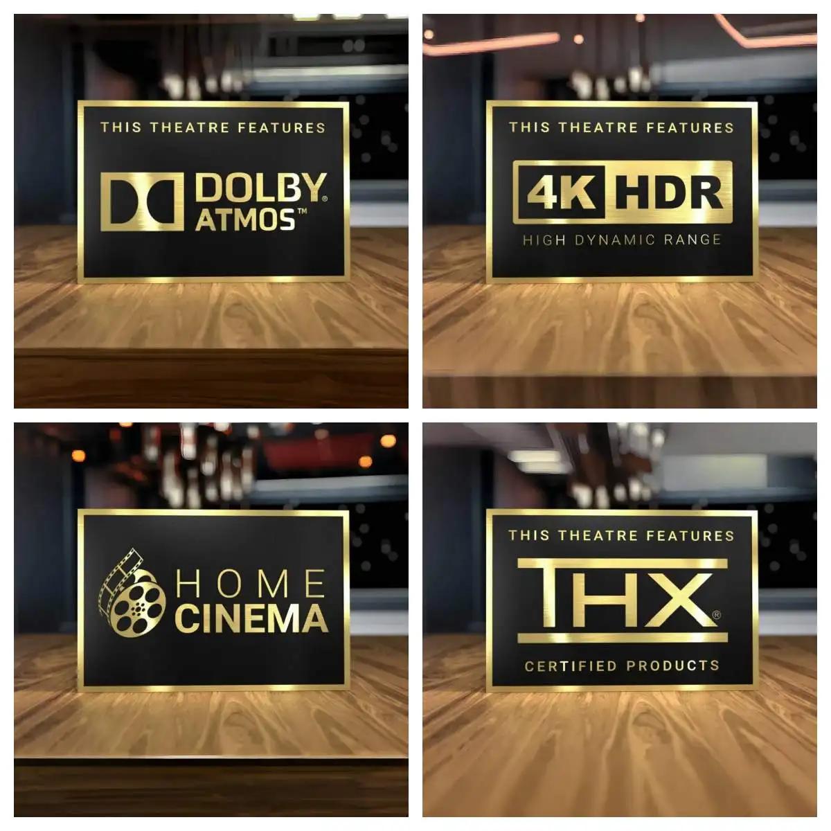 Retro Blechmalerei Bar Heimkino Ländlich Wand Europäisch und Amerikanisch Malerei Blech Alt Dekorativ Kino Schild 20x30cm(7.8x11.8inch)