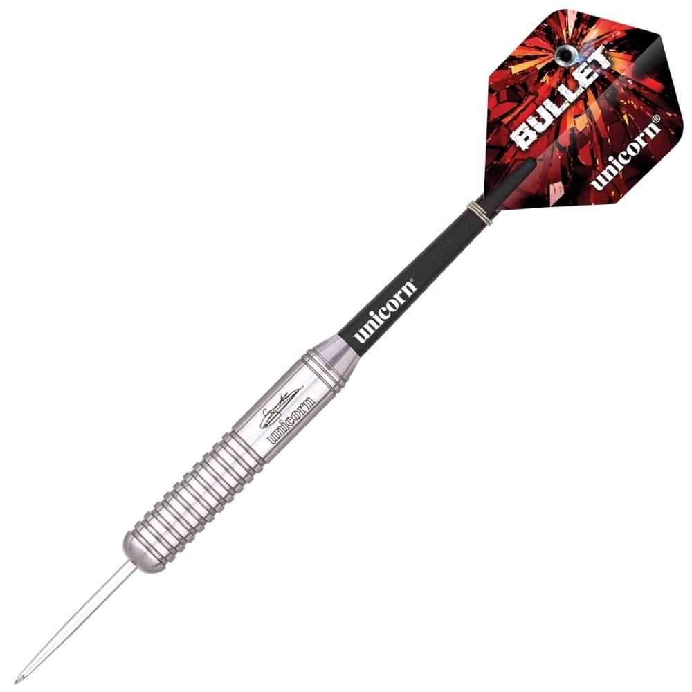 Einhorn Gary Anderson Bullet Darts (Packung mit 3) 25g schwarz/silber
