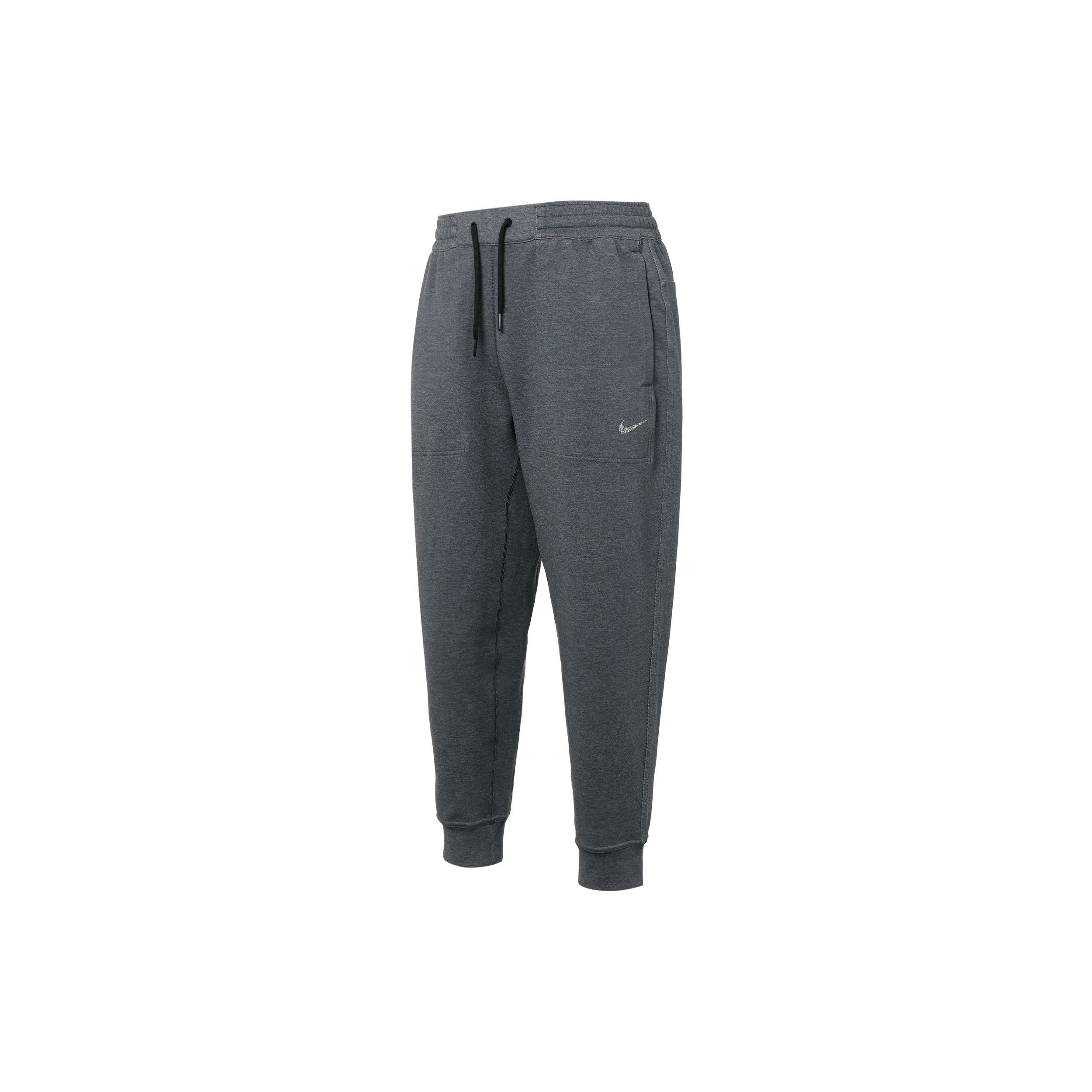 Nike Yoga Dri-FIT Einfarbige Strick-Jogginghose mit Kordelzug für Herren Jogginghose Grau DQ4883-010 XL