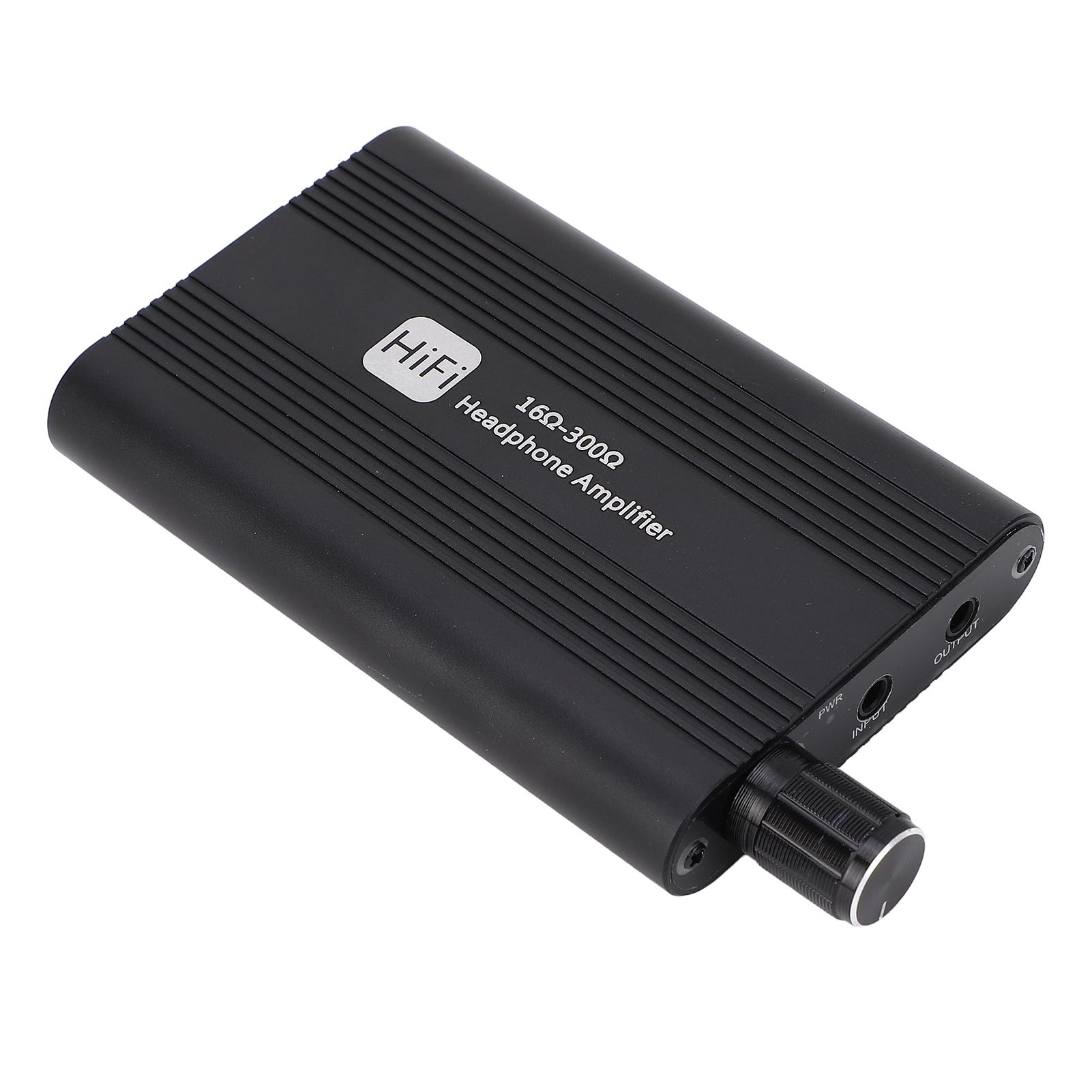 Tragbarer HiFi-Kopfhörerverstärker, Lautstärkeregelung, Basssteuerung, wiederaufladbarer 3,5-mm-HiFi-Ohrhörer