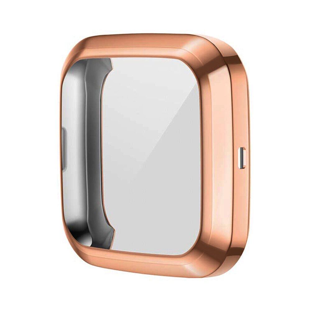 Mailänder Armband für Fitbit Versa 4 3 2 Lite Band mit TPU-Hülle Displayschutz Bumper für Metallarmband für fitbit Sense2 Uhr fitbit versa