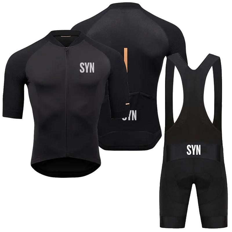 Herren Radtrikot Schwarz Radsport Rennoberteile Kurzarm Radfahrerkleidung Shirt Maillot Sommer Fahrradbekleidung M