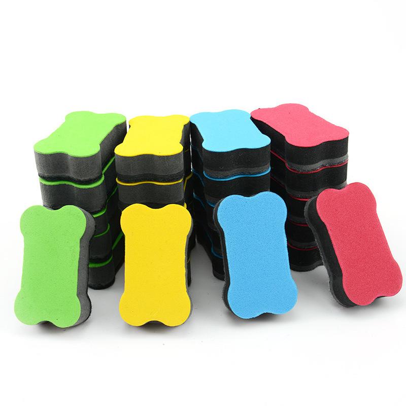 4 TEILE/LOS Magnetische Whiteboard Radiergummi Schule Büro Whiteboard Radiergummi Zubehör Schule Supplies Zufällige Farbe Tagebuch Schreibwaren CHINA black