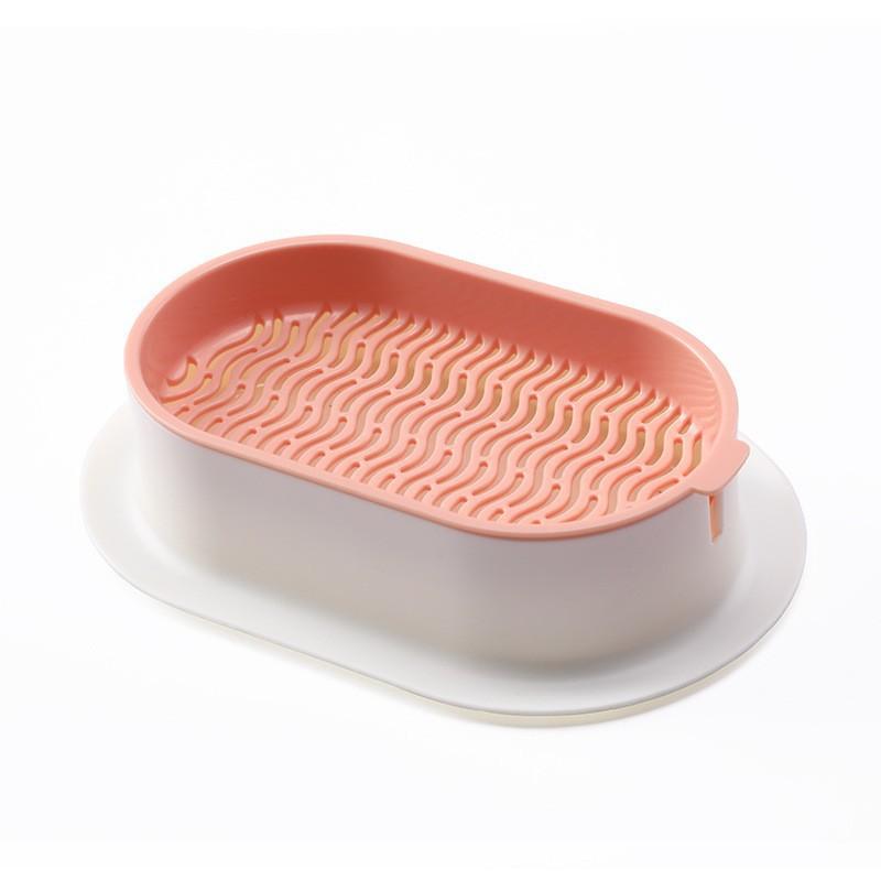 Haustier Katze Gras Sprießen Gericht Anzuchttopf Hydrokultur Pflanze Katze Snacks Keimung Verdauung Starter Gericht Gewächshaus Growbox box (without seeds) rosa