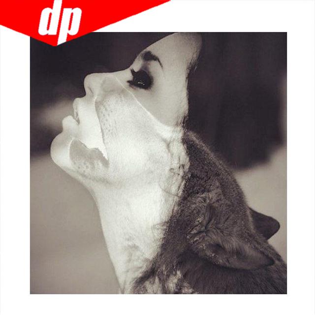 Porträt Mädchen Diamant Stickerei 5D DIY Diamant Malerei Kreuzstich Bild voller runder Diamant 30x30