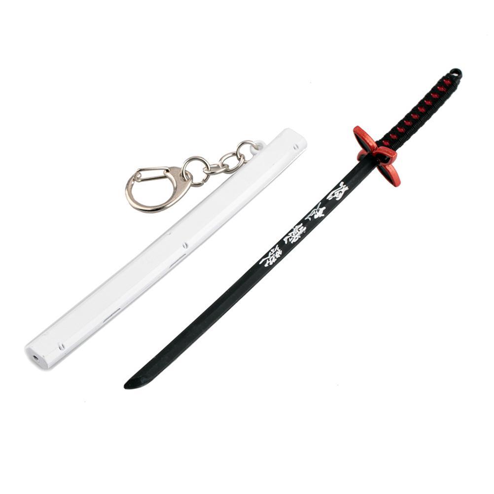 Japanischer Anime-Schwert-Schlüsselanhänger, Mini-Katana-Schlüsselanhänger, Anime-Schlüsselanhänger, Cosplay-Anhänger, Geschenk