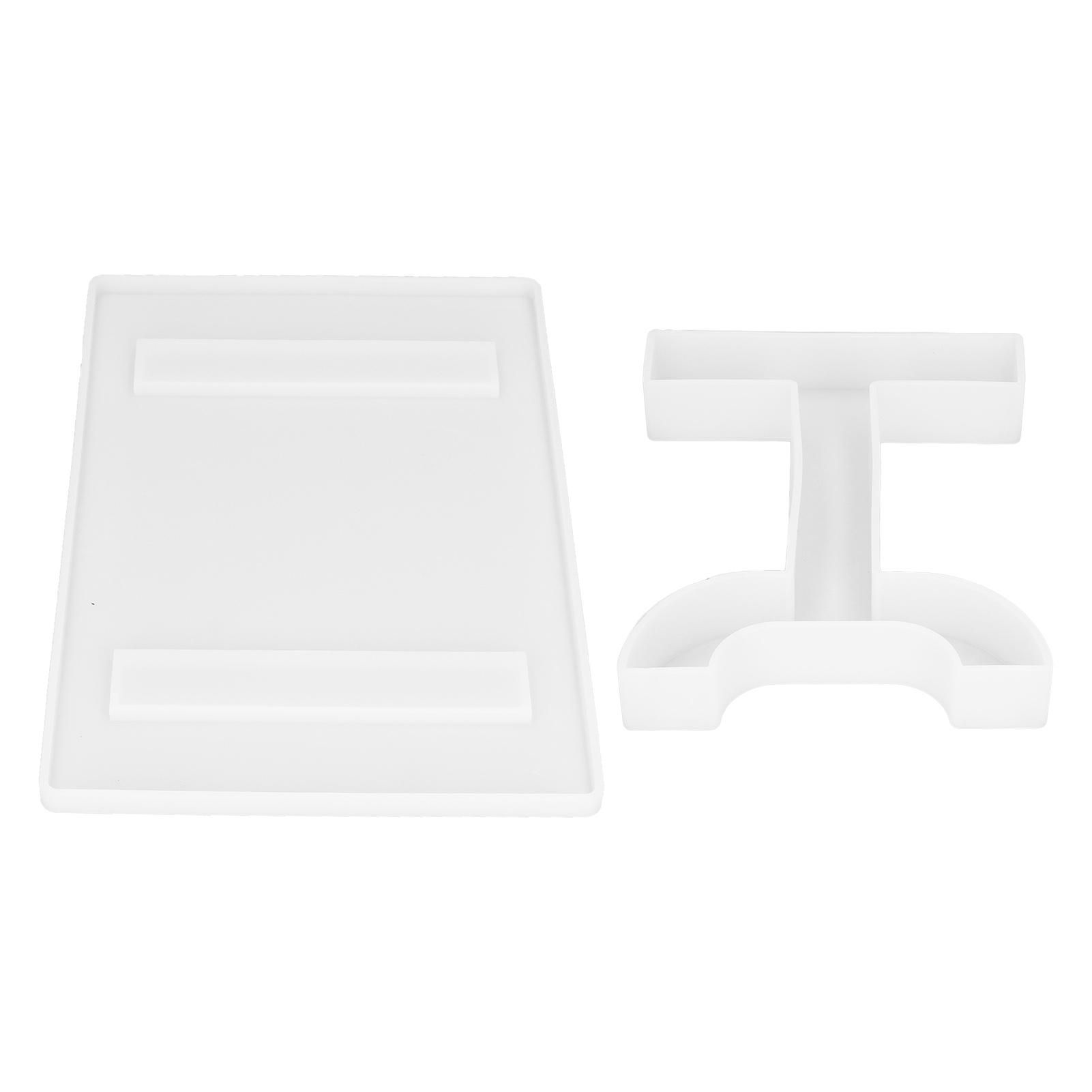 DIY Kristall Epoxidharz Form Computertisch Schreibtisch Regal Handwerk Silikonform Heim Büro Deko Type 1
