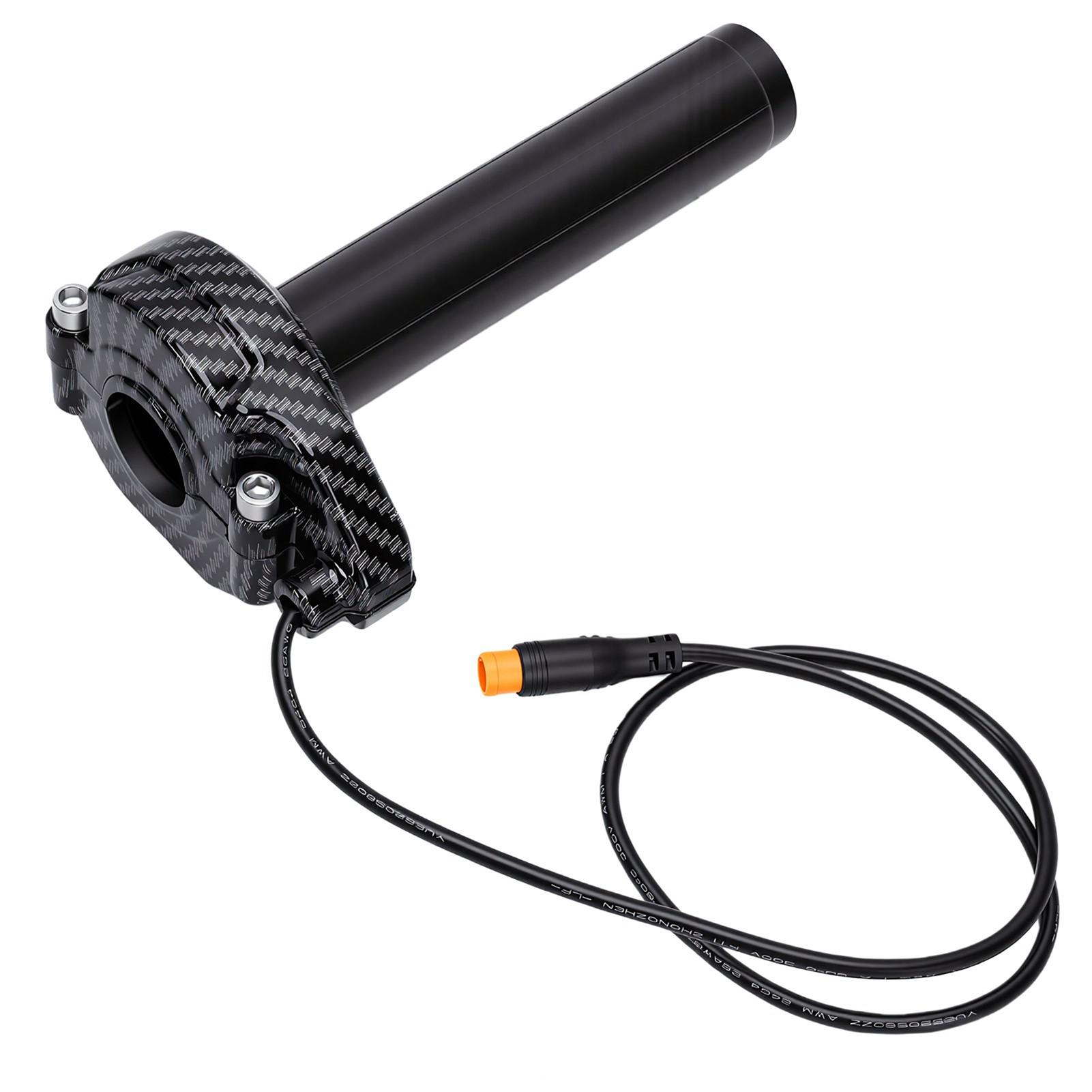 Elektrisches Fahrrad Voller Drehgriff Ersatz für Surron 3-Pin Wasserdicht Elektrisches Dirtbike Gasgriff Kit Stecker black