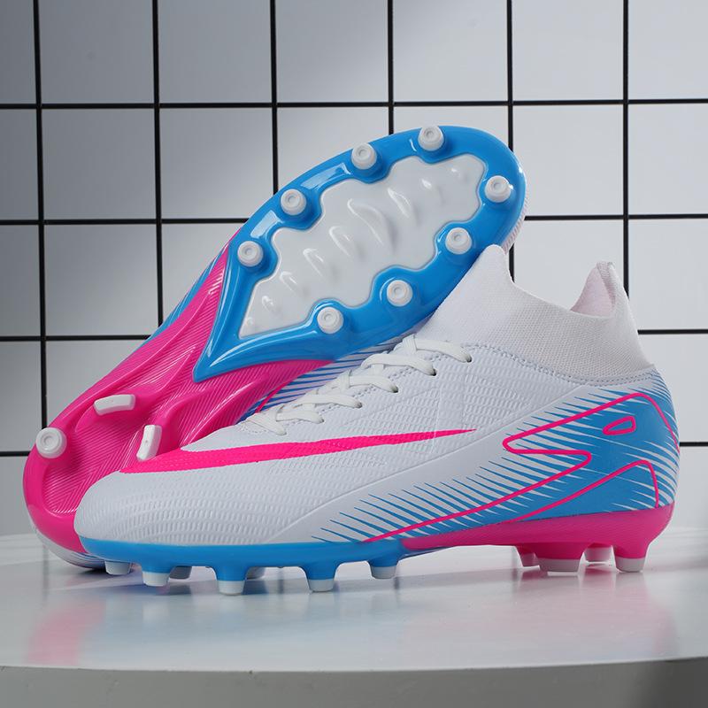 High-Top-Fußballschuhe TF gebrochene Nägel Kunstrasen AG Nägel Jungen und Mädchen Teenager Studenten Sporttrainingsschuhe 44