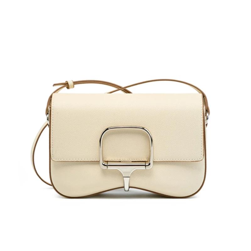 Echtes Leder Tasche für Frauen Kleine Schulter Umhängetaschen Palm Print Designer Weibliche Handtaschen Trend Mode