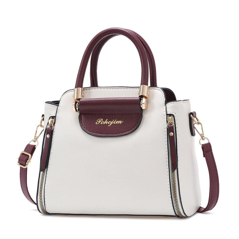 Hochwertige Weiche Leder Damen Schulter Crossbody Taschen für Damen 2026 Luxus Handtaschen Damen Taschen Designer Handtaschen 25x13x20cm white