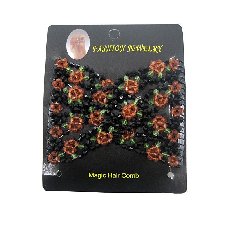 Mode Haar Stil Haarnadel DIY Retro Elastische Magie Haar Kamm Haar Wechsler Haarnadel Magie Kamm Weibliche Haar Zubehör braun