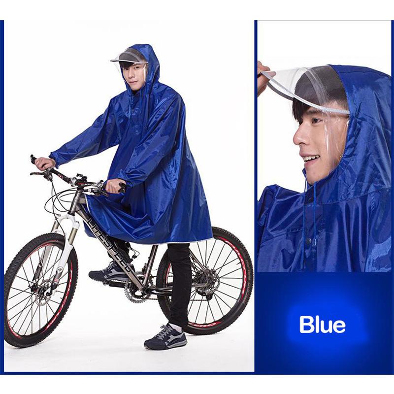 Fahrrad Outdoor Radfahren Regenmantel Fahrrad Regen Cape Poncho Mantel Regendicht Wasserdicht blau