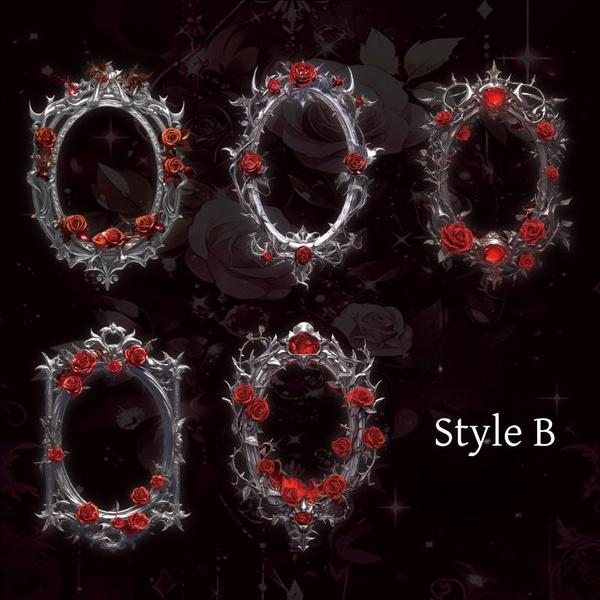 10 Stück Vintage Hohlrosenrahmen Serie Dekoratives Material Papier Perfekt für Collage Journaling DIY Scrapbooking Zubehör