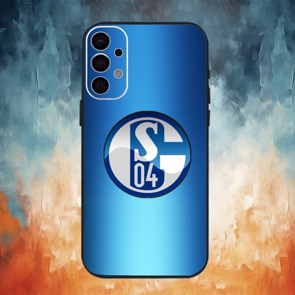 S-Schalke 04 Team Handyhülle Für Samsung S26,25,24,23,22,30,21,10,9,Ultra,Plus,Lite Schwarze Weiche Hülle Samsung S30plus5G