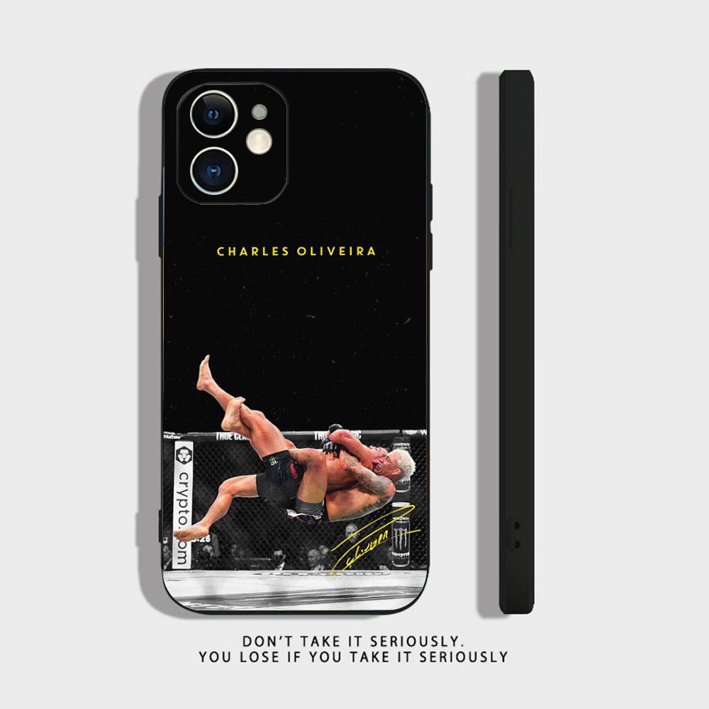 U-Ufc Charles Oliveira Handyhülle Für iPhone 17 Air 16 e 15 14 13 12 11 Pro Max Plus Mini SE 2020 2022 Weiche Silikon Schwarze Hülle iPhone 11
