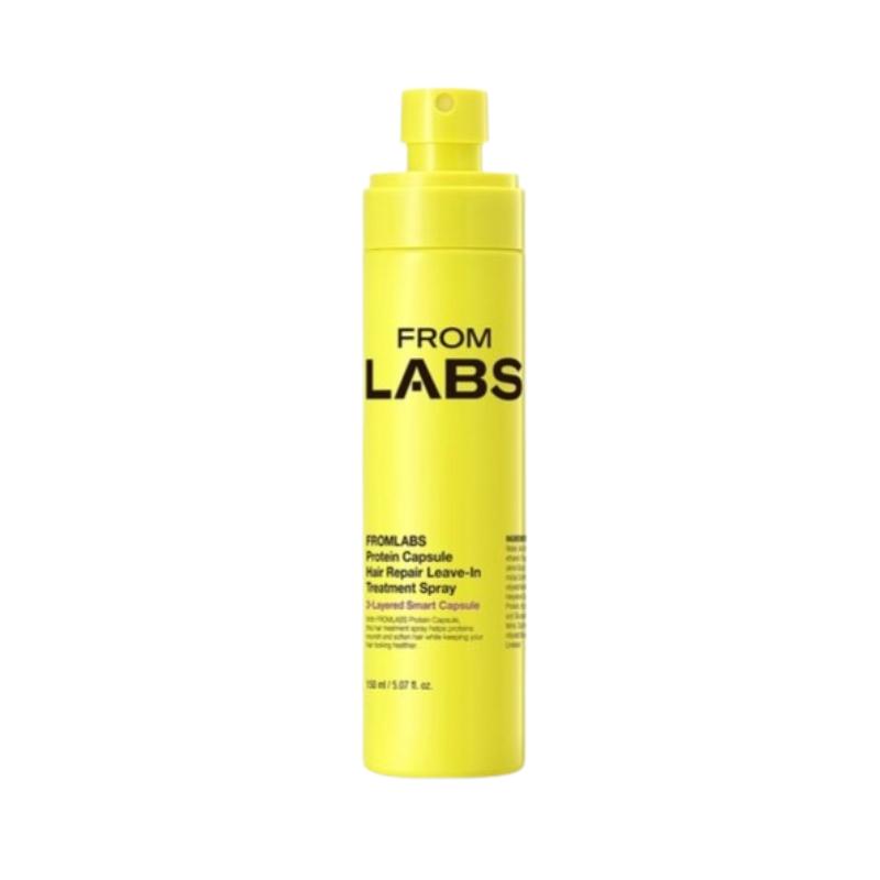 FROMLABS Protein Kapsel Haar Repair Leave-In Behandlung Spray 150ml | Hitzeschutz & Protein Beschichtung | Leichtes Leave-In Serum Spray 150ml