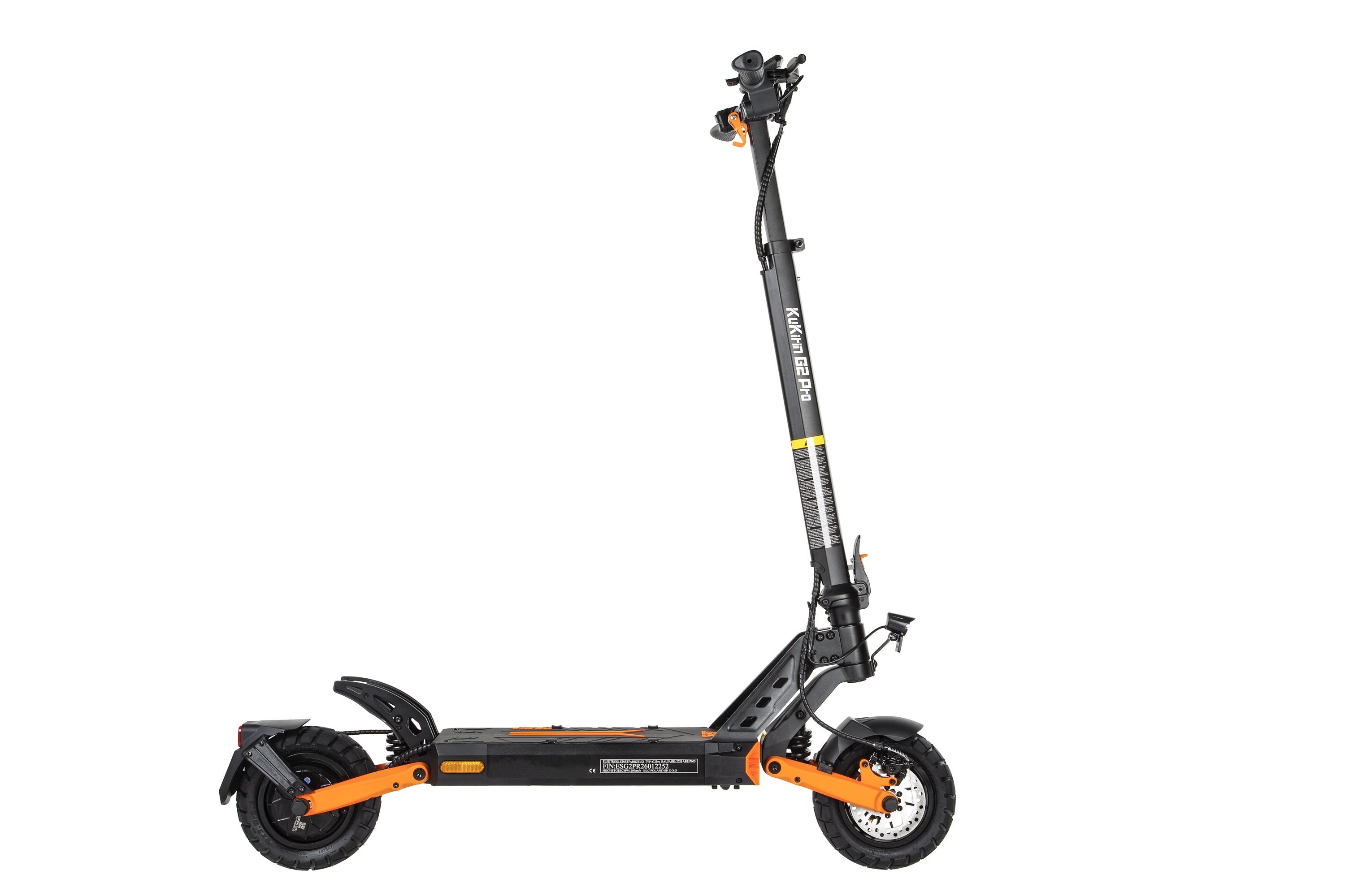 KuKirin G2 Pro (ABE) Elektroroller 500W Motor 48V 15,6Ah Akku 20 km/h Höchstgeschwindigkeit 65 km Reichweite 9 Zoll Reifen E-Scooter