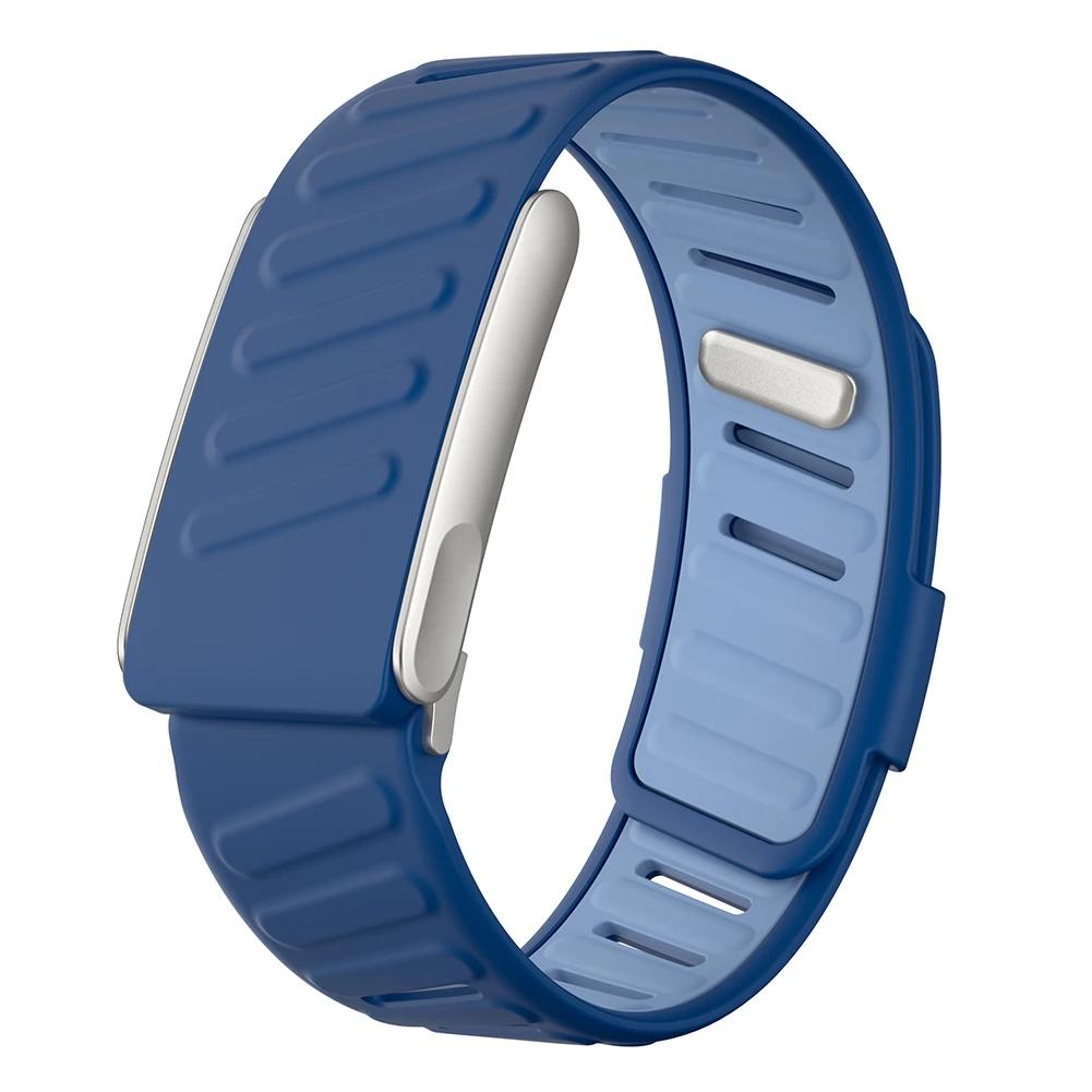 Für WHOOP 5.0/MG SportFlex Armband Weiches Silikon Wasserdicht und Schweißfest Verstellbares Armband 5.0/MG SportFlex Kompatibel for WHOOP MG blau