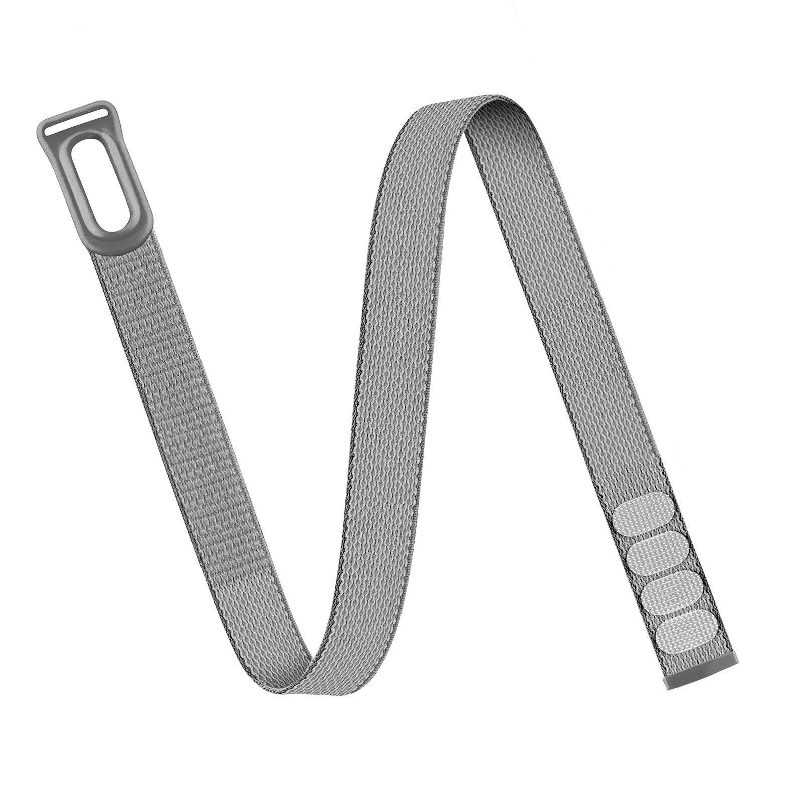 Fitbit Air Armband Google Sport Fitness Tracker Nylon Gewebt Atmungsaktiv Uhrenarmband Verstellbar Weich Handgelenkband Zum Laufen Long 500mm dunkelgraue