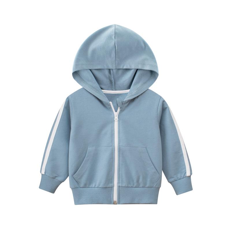 Kinderkleidung Kinderjacken Jungenkleidung Hoodies Frühling 90cm hellblaue