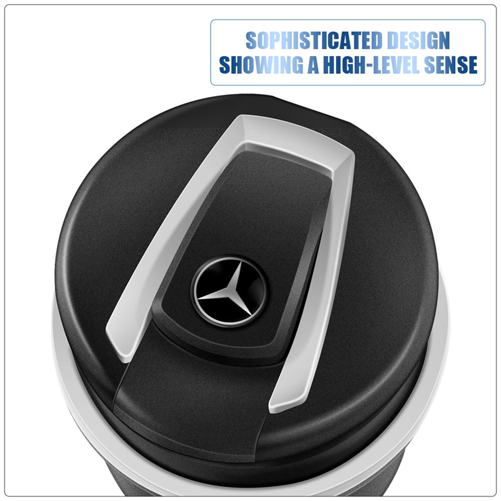 GLC GLB Auto Mülleimer Aufbewahrungsbox Hohe Flammhemmung LED Geruchsdicht Aschenbecher Für Mercedes Benz AMG W203 W204 W164 W168 C180 E