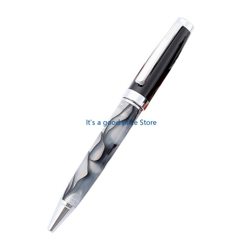 Metall-Kugelschreiber 1,0 mm Dreh-Kugelschreiber Ölstift Schreibwarenstift Glattschreibender Stift Business-Stift für Büro Schule schwarz