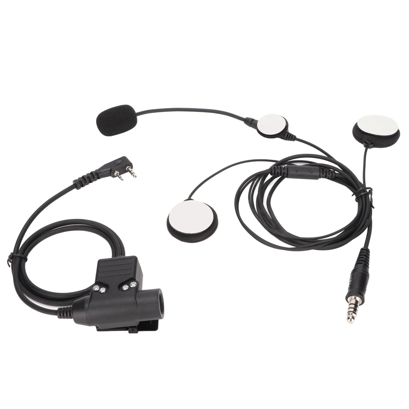 Motorrad Bilaterales Headset U94 PTT 7,1 mm Stereo Geräuschreduzierung Motorrad Headset mit Clip für